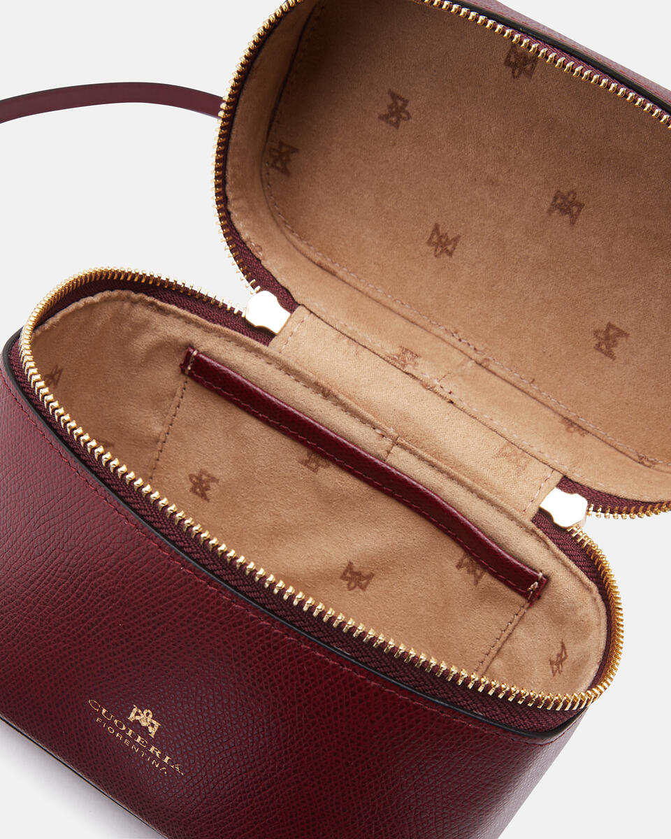 BEAUTY CASE BAG Bordeaux  - Travel Accessories - Travel Bags - Cuoieria Fiorentina