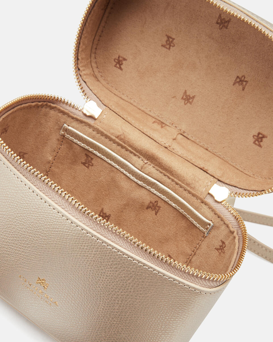 BEAUTY CASE BAG Gold  - Travel Accessories - Travel Bags - Cuoieria Fiorentina