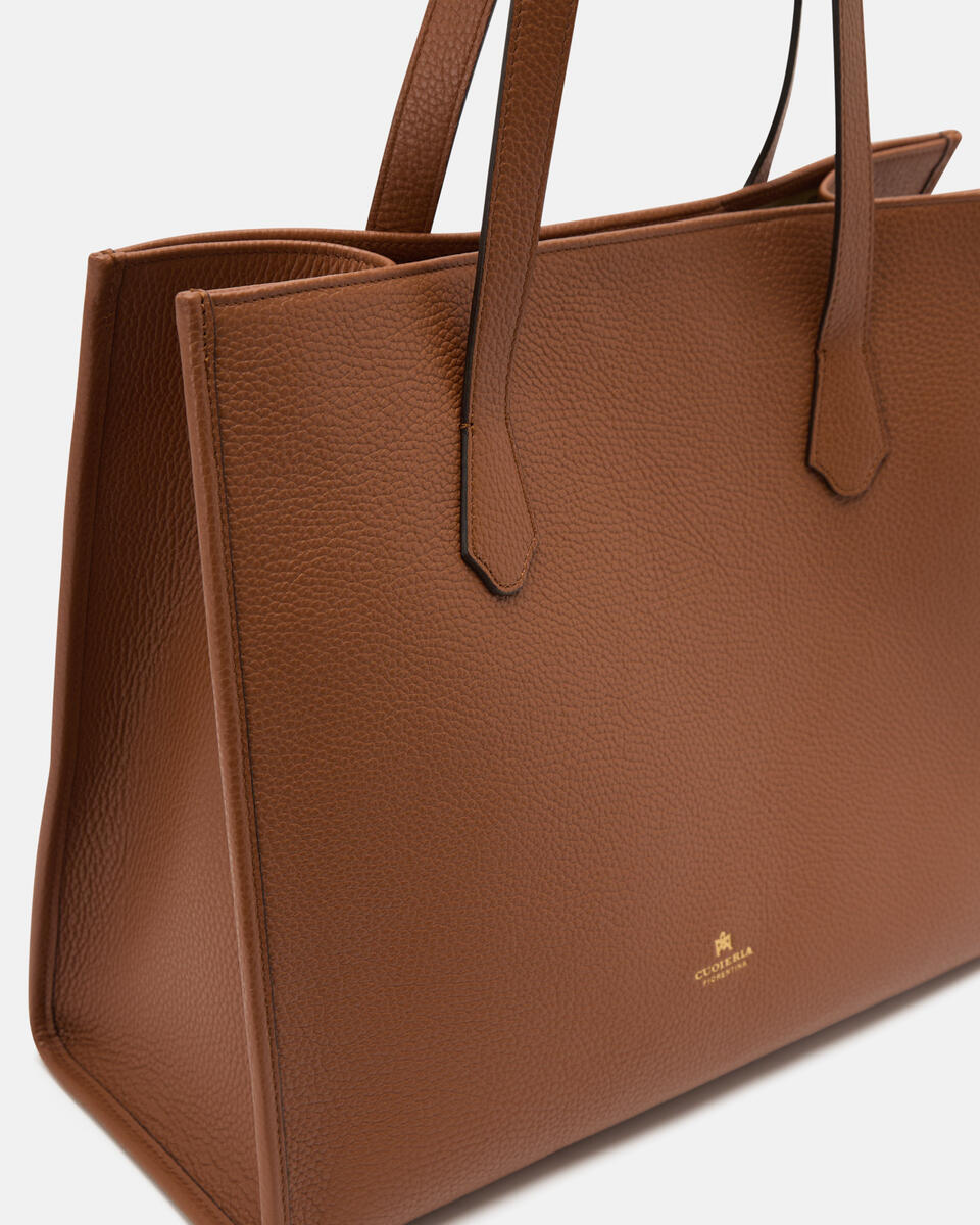 SHOPPING BAG Caramel  - Shopping - Women's Bags - Bags - Cuoieria Fiorentina