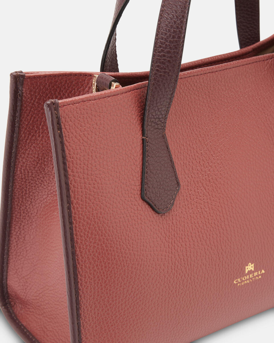 Dora Medium tote dollaro Rosewoodred wine  - Tote Bag - Borse Donna - Borse - Cuoieria Fiorentina