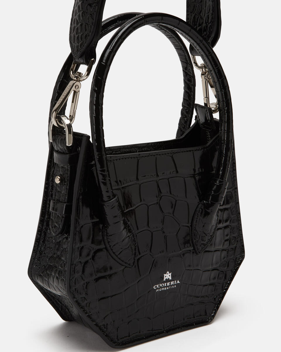 MINI TOTE BAG Black  - Tote Bag - Women's Bags - Bags - Cuoieria Fiorentina