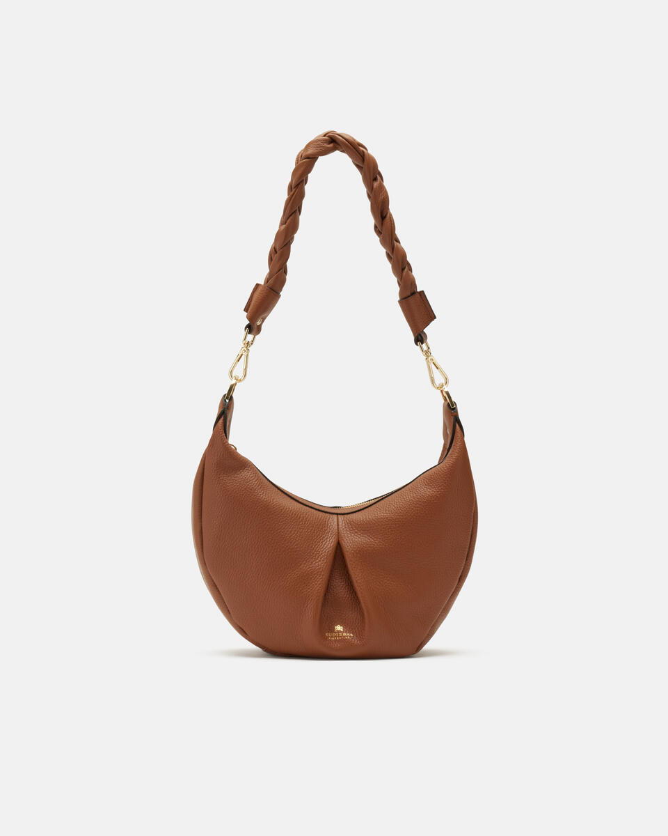 SMALL HOBO BAG Caramel  - Shoulder Bags - Women's Bags - Bags - Cuoieria Fiorentina