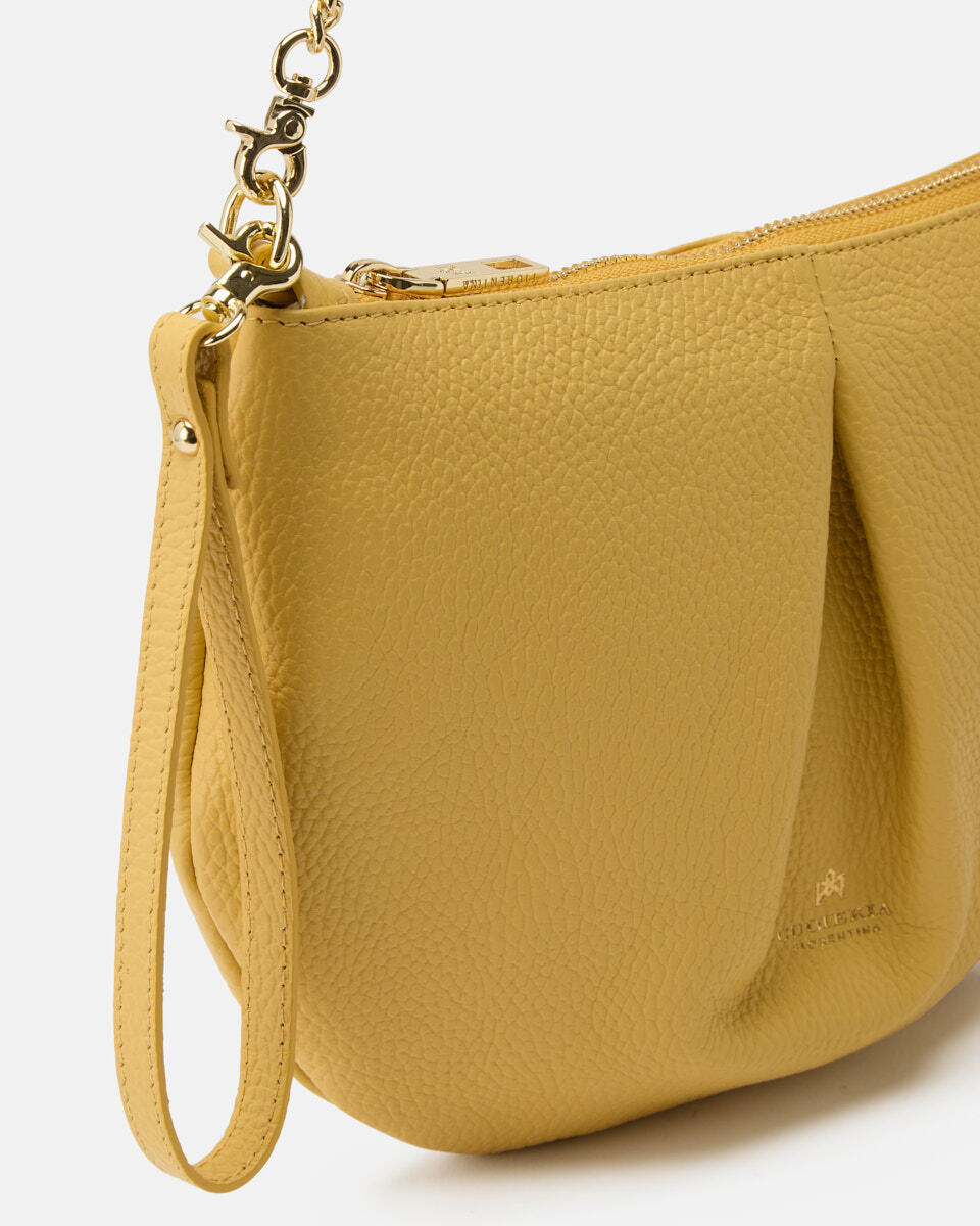 POUCH Yellow  - Clutch Bags - Women's Bags - Bags - Cuoieria Fiorentina