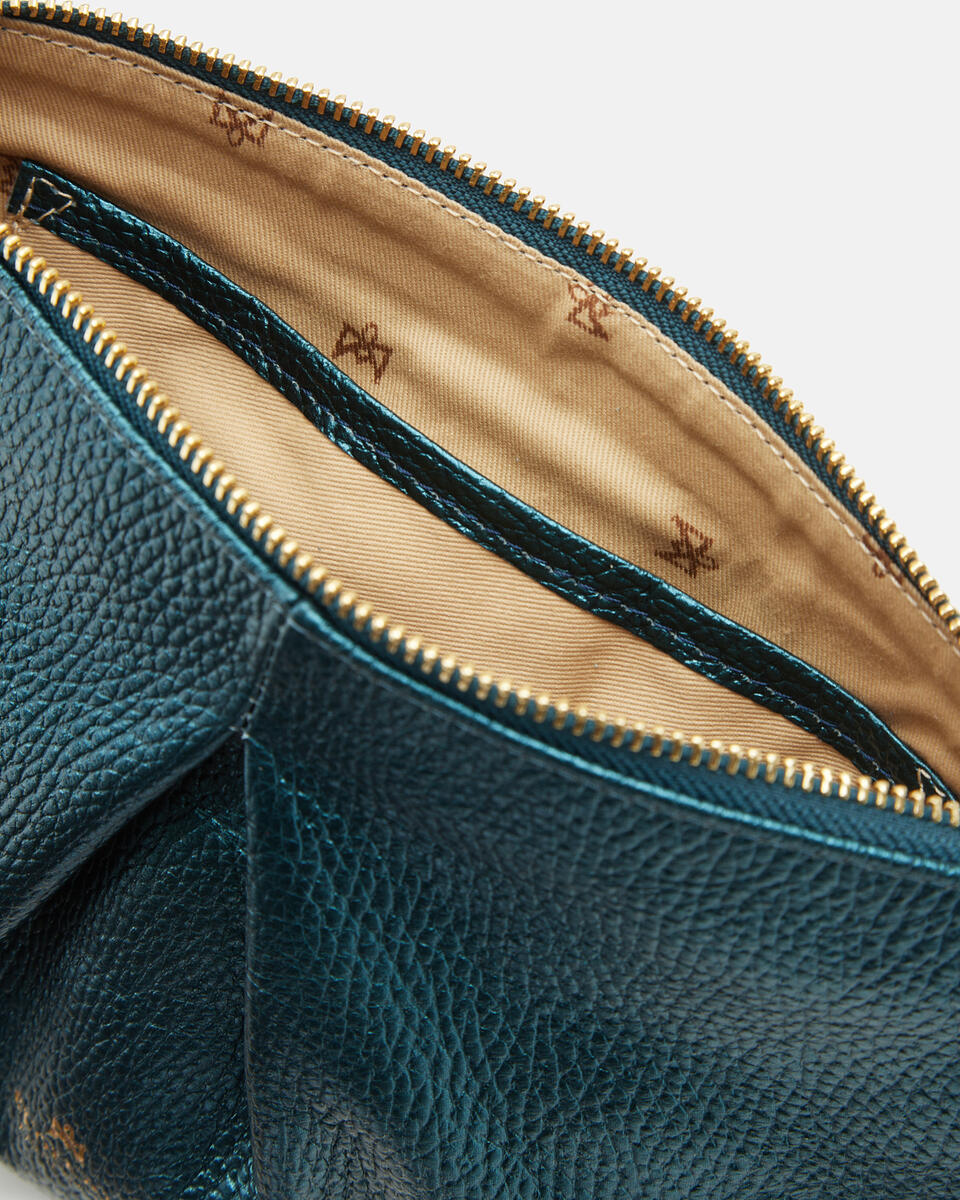 POUCH Teal  - Clutch Bags - Women's Bags - Bags - Cuoieria Fiorentina