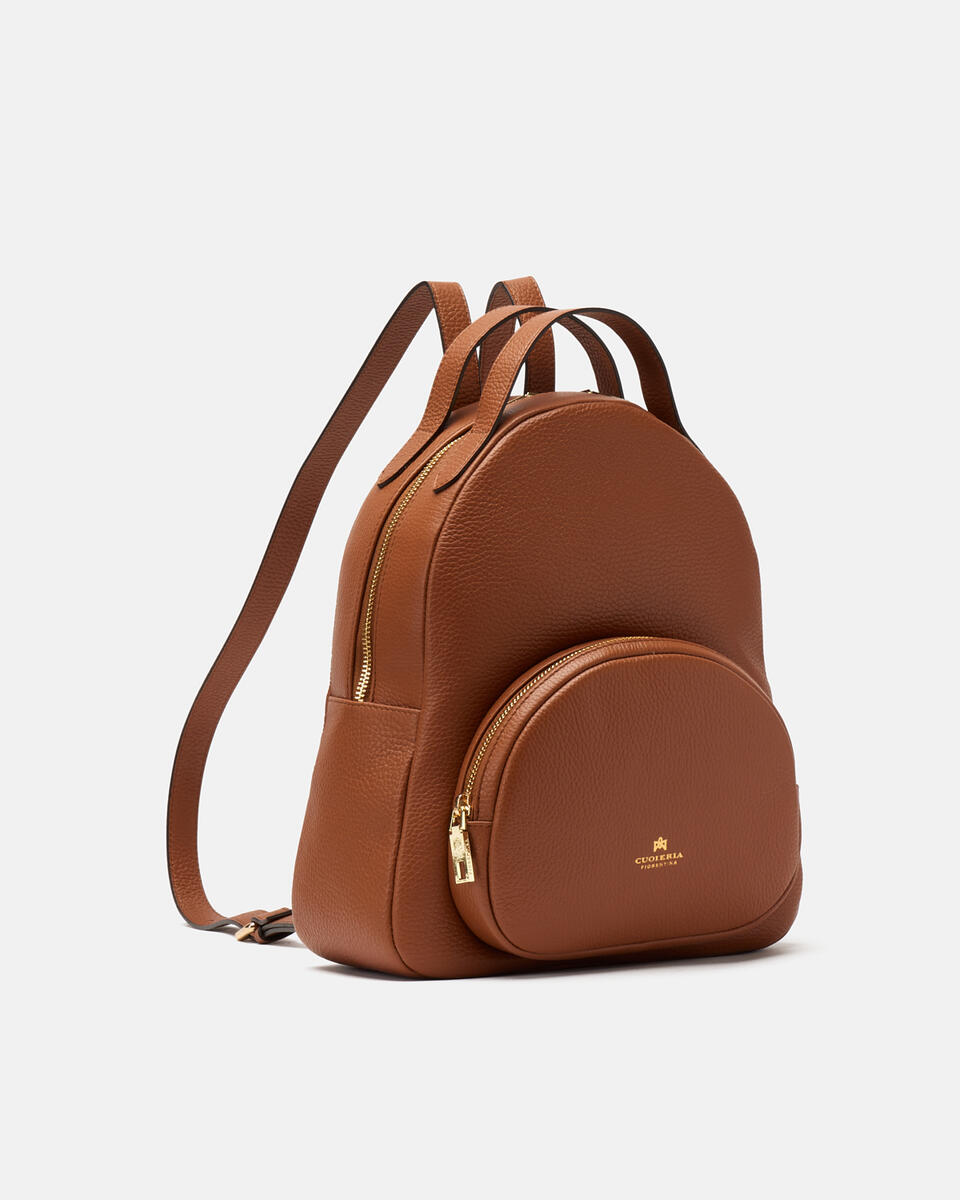 Iris Pocket Backpack Caramel  - Zaini - Borse Donna - Borse - Cuoieria Fiorentina