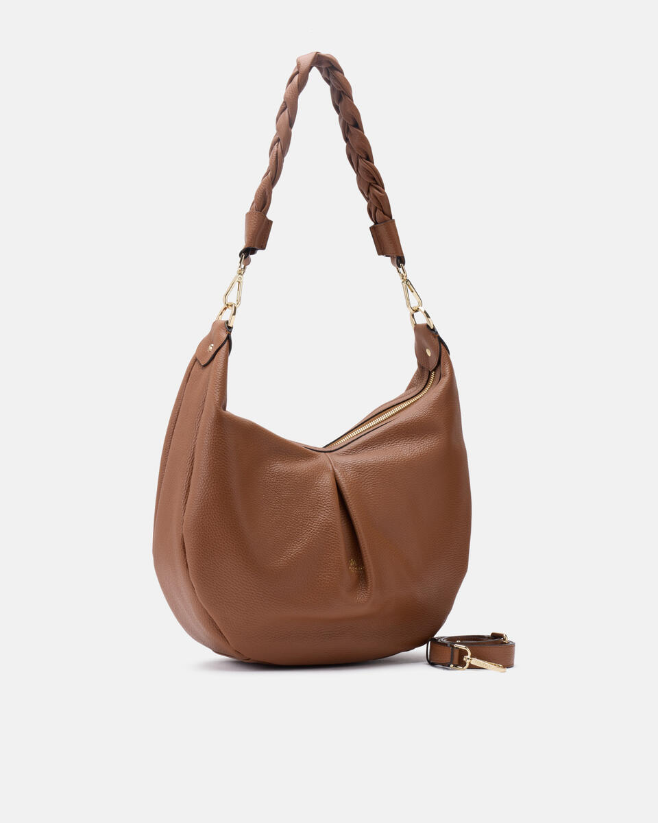 HOBO BAG Caramel  - Shoulder Bags - Women's Bags - Bags - Cuoieria Fiorentina