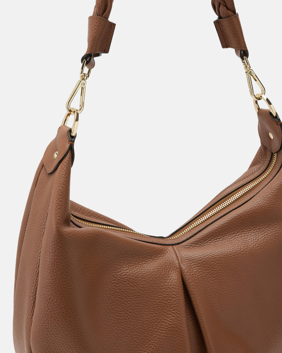 HOBO BAG Caramel  - Shoulder Bags - Women's Bags - Bags - Cuoieria Fiorentina