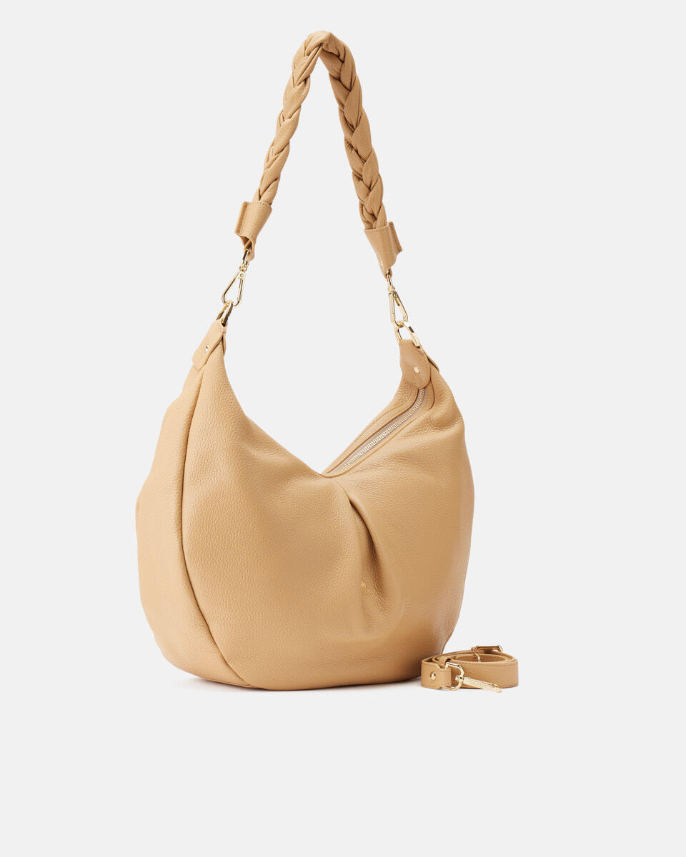 Emma Large hobo Champagne  - Borse A Spalla - Borse Donna - Borse - Cuoieria Fiorentina