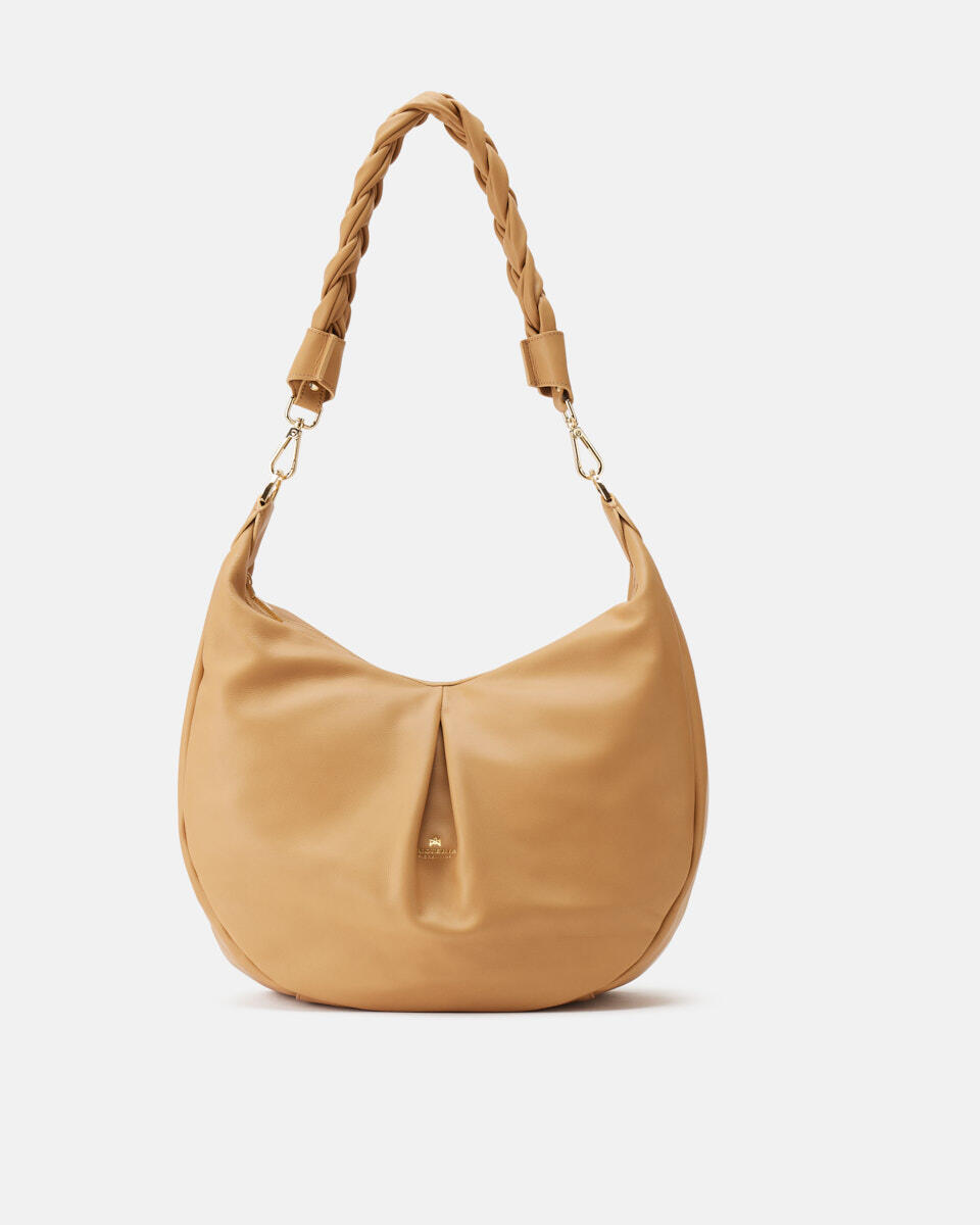 Emma Large Hobo vitello Caramel  - Borse A Spalla - Borse Donna - Borse - Cuoieria Fiorentina