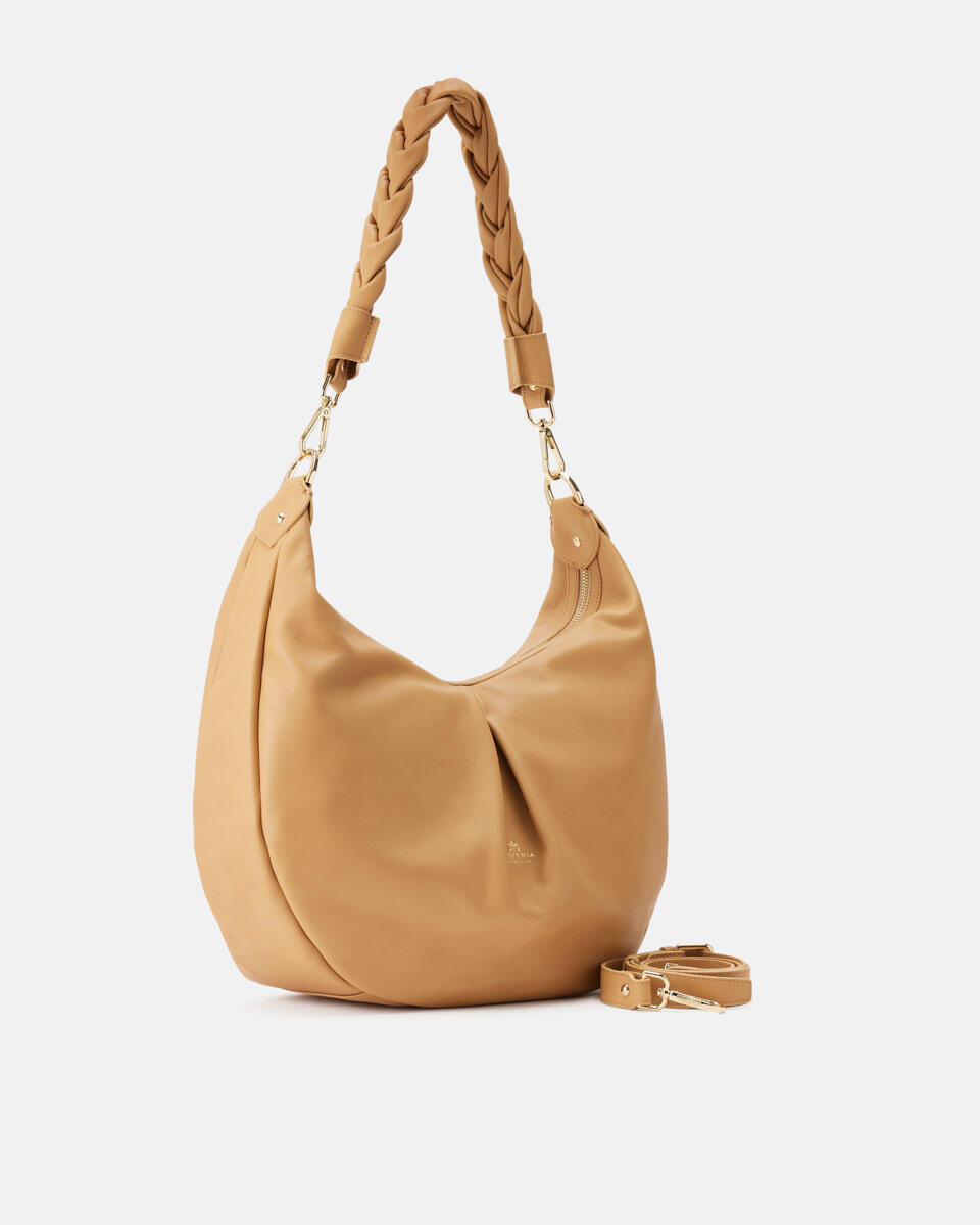 Emma Large Hobo vitello Caramel  - Borse A Spalla - Borse Donna - Borse - Cuoieria Fiorentina