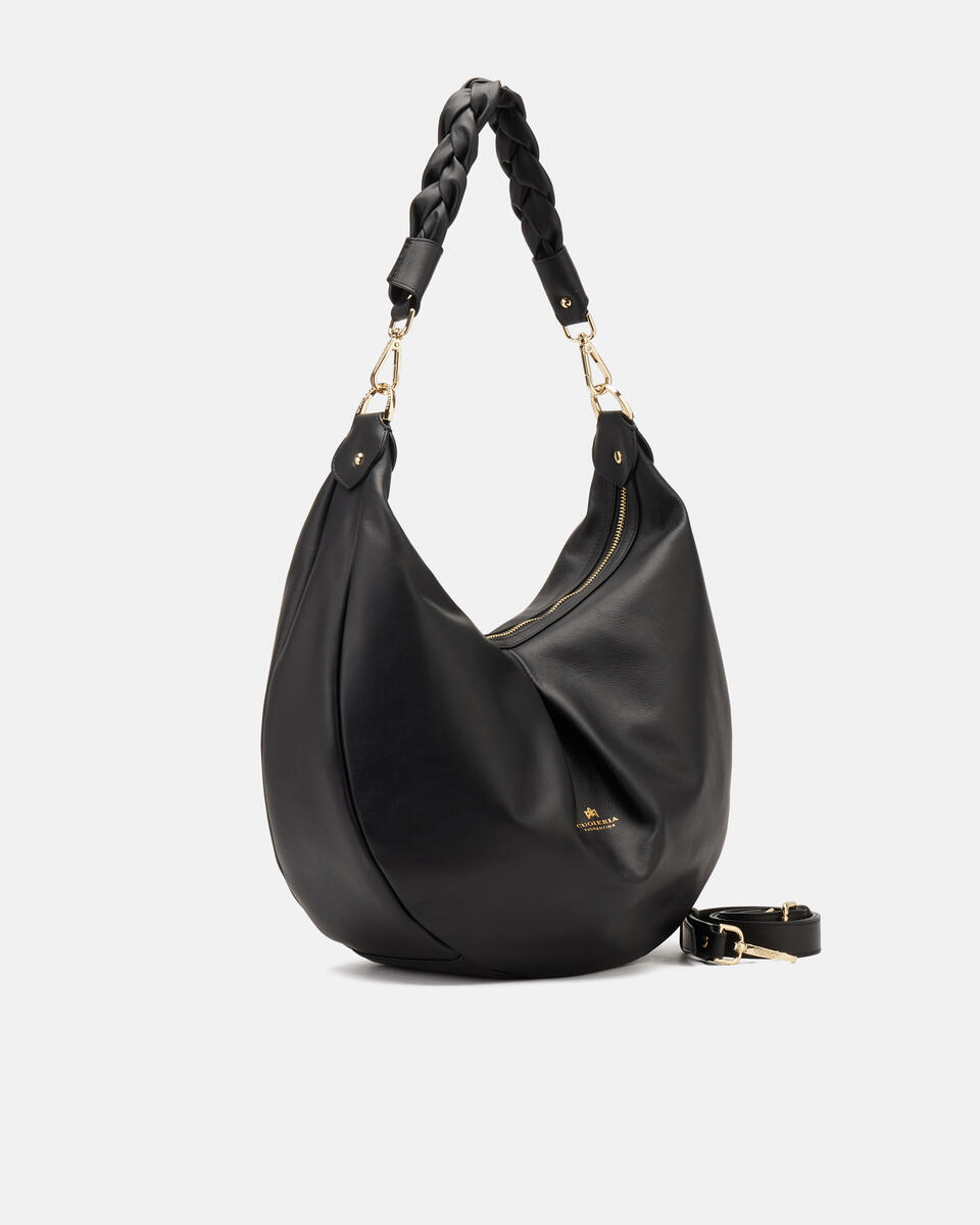 HOBO BAG Black  - Shoulder Bags - Women's Bags - Bags - Cuoieria Fiorentina