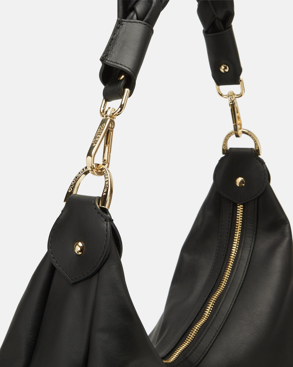 HOBO BAG Black  - Shoulder Bags - Women's Bags - Bags - Cuoieria Fiorentina