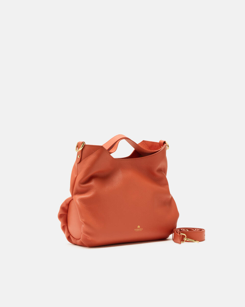 Gaia tote Papaya  - Tote Bag - Borse Donna - Borse - Cuoieria Fiorentina