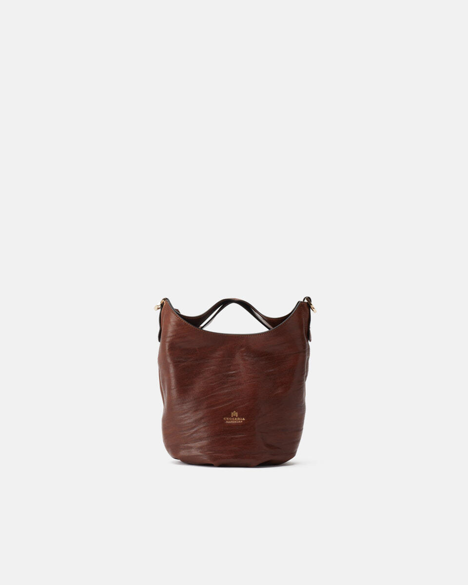 SMALL BUCKET Brown  - Bucket Bags - Women's Bags - Bags - Cuoieria Fiorentina