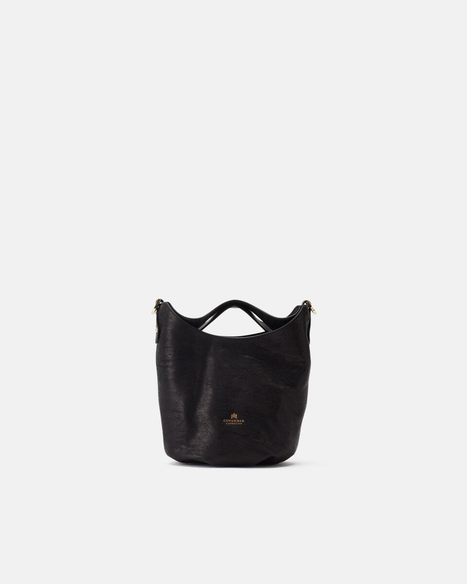 SMALL BUCKET Black  - Bucket Bags - Women's Bags - Bags - Cuoieria Fiorentina