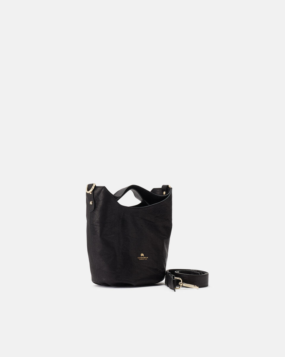 SMALL BUCKET Black  - Bucket Bags - Women's Bags - Bags - Cuoieria Fiorentina