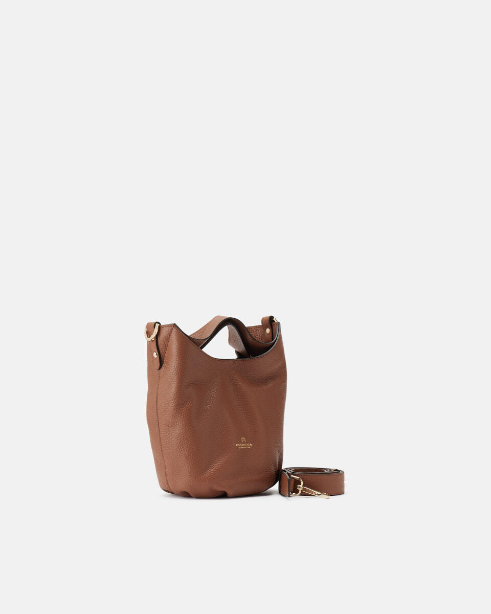 Gaia small bucket Caramel  - Secchiello - Borse Donna - Borse - Cuoieria Fiorentina