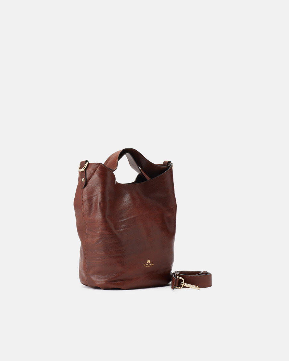 BUCKET Brown  - Bucket Bags - Women's Bags - Bags - Cuoieria Fiorentina