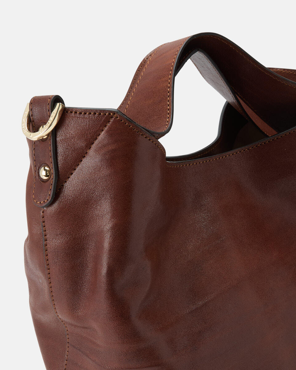 BUCKET Brown  - Bucket Bags - Women's Bags - Bags - Cuoieria Fiorentina