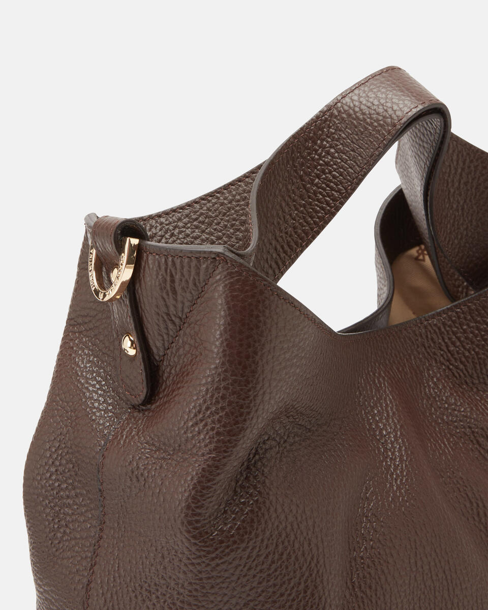 BUCKET Chocolate  - Bucket Bags - Women's Bags - Bags - Cuoieria Fiorentina