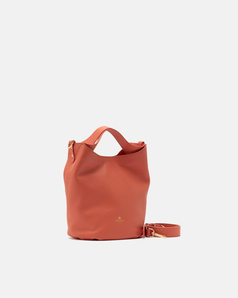 BUCKET Papaya  - Bucket Bags - Women's Bags - Bags - Cuoieria Fiorentina