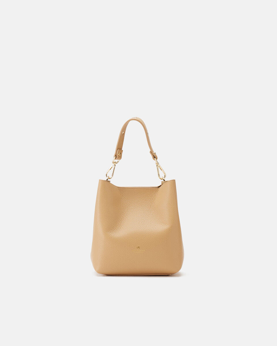 small bucket bag Champagne  - Bucket Bags - Women's Bags - Bags - Cuoieria Fiorentina