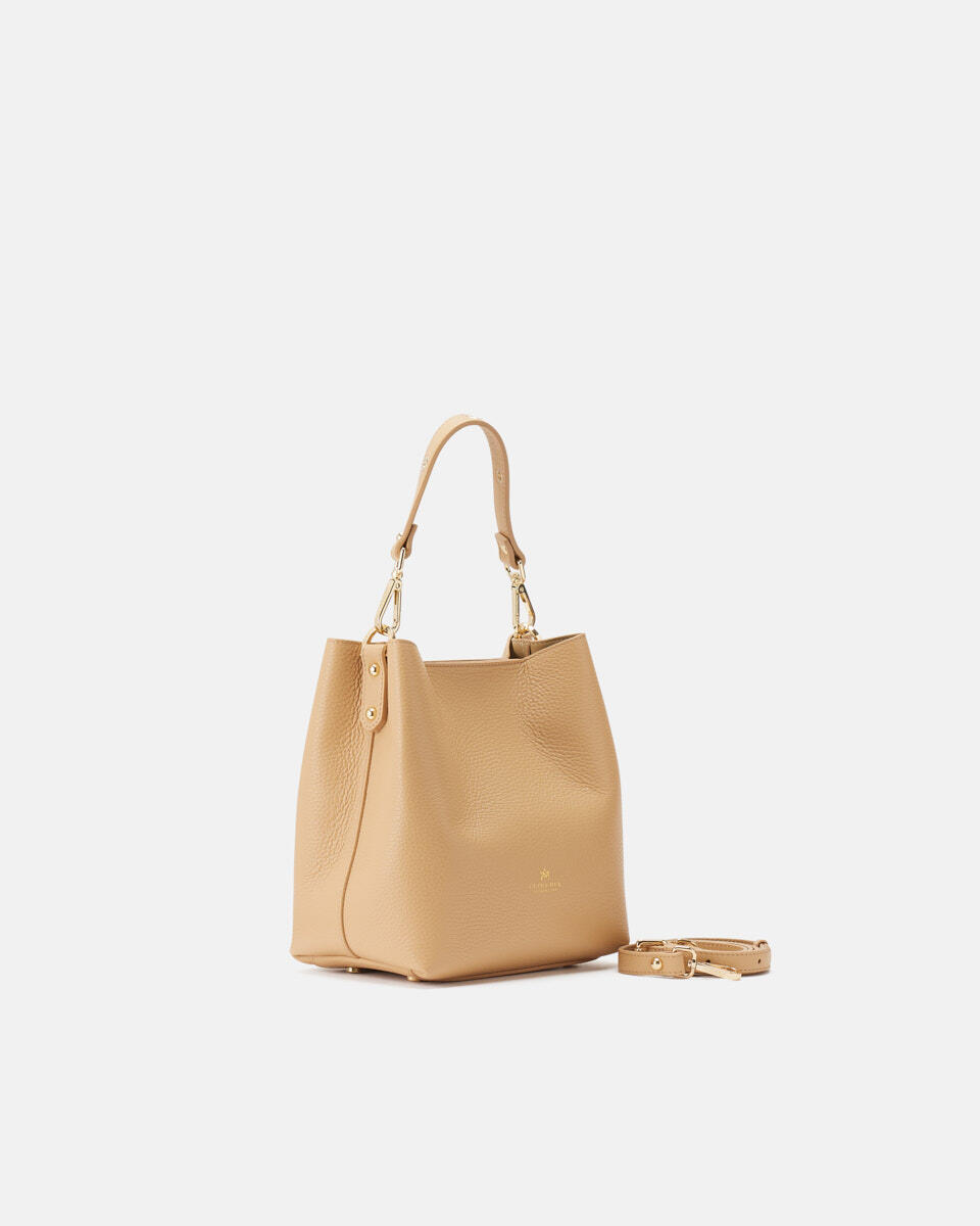 small bucket bag Champagne  - Bucket Bags - Women's Bags - Bags - Cuoieria Fiorentina