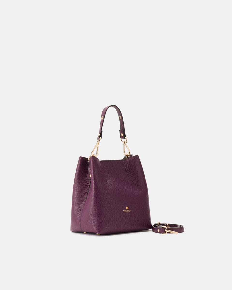 small bucket bag Grape  - Bucket Bags - Women's Bags - Bags - Cuoieria Fiorentina