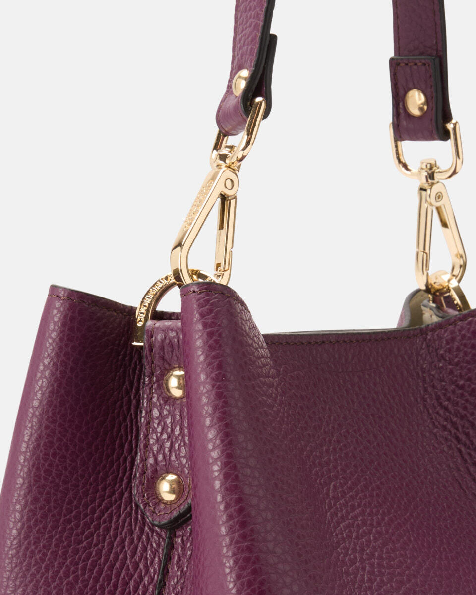 small bucket bag Grape  - Bucket Bags - Women's Bags - Bags - Cuoieria Fiorentina