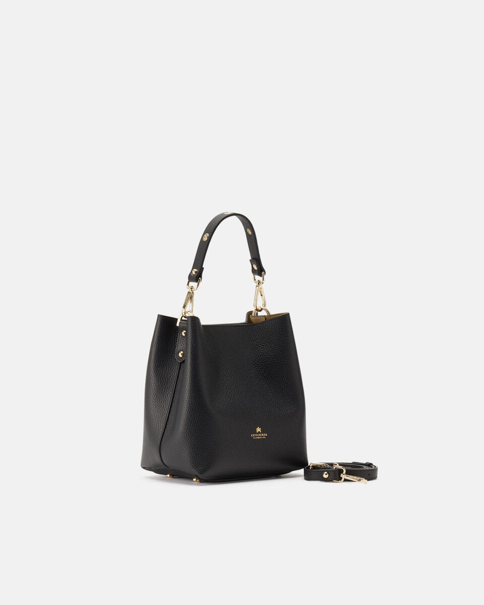 small bucket bag Black  - Bucket Bags - Women's Bags - Bags - Cuoieria Fiorentina