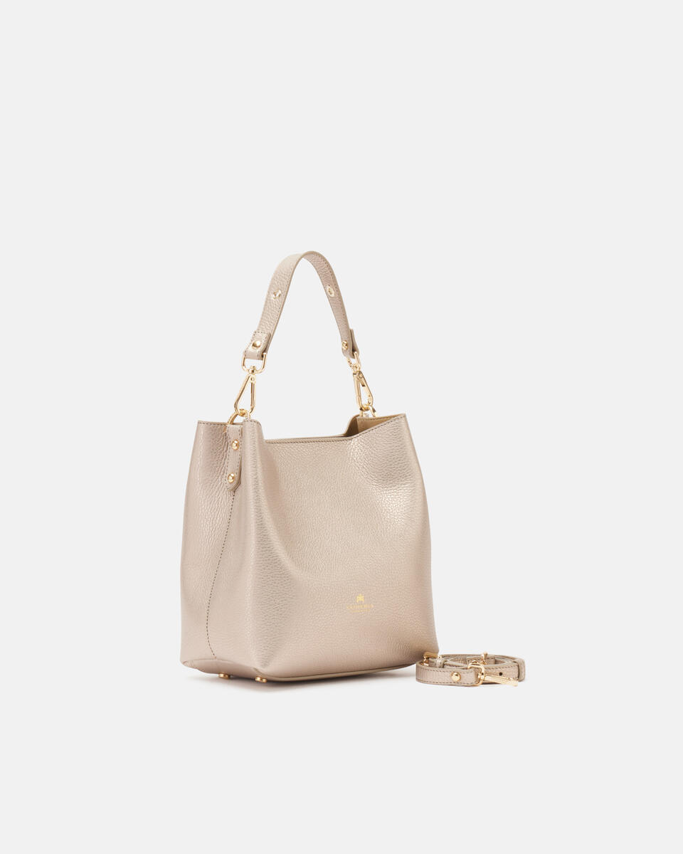 Small bucket metal Nude  - Secchiello - Borse Donna - Borse - Cuoieria Fiorentina