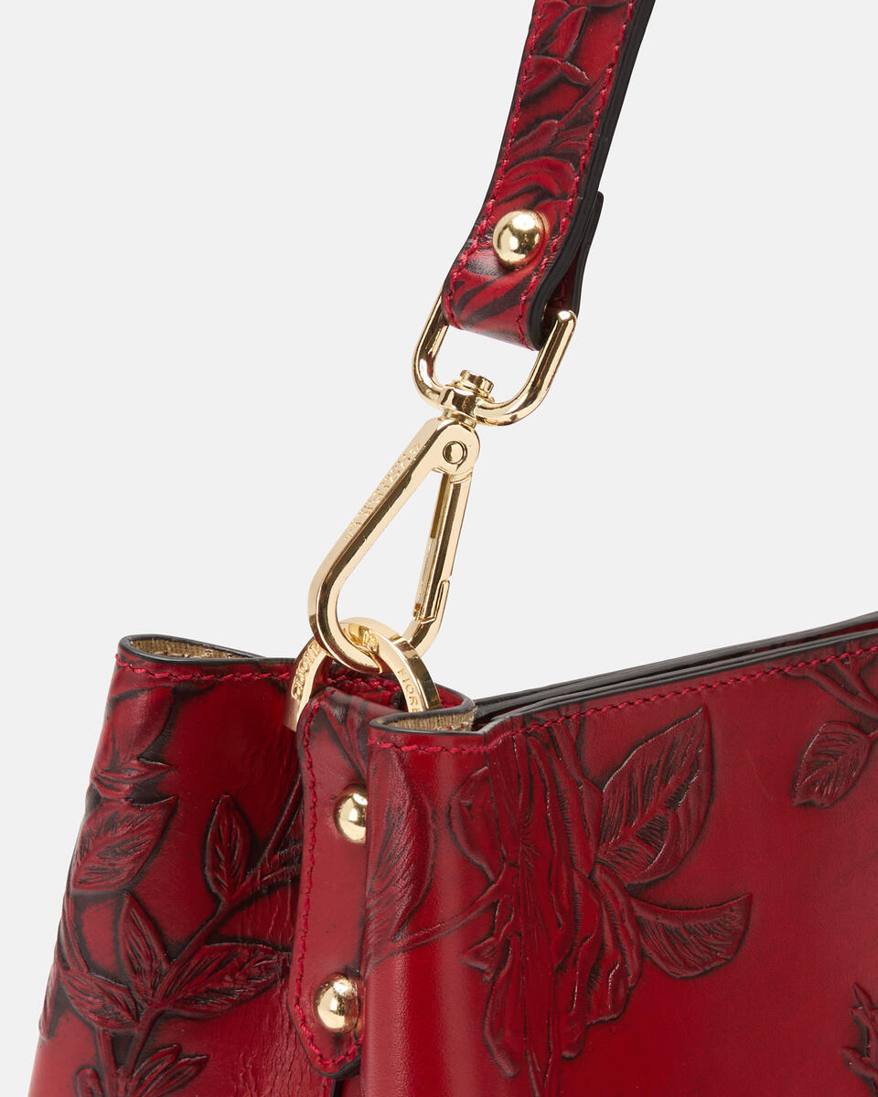 SMALL BUCKET BAG Red  - Bucket Bags - Women's Bags - Bags - Cuoieria Fiorentina