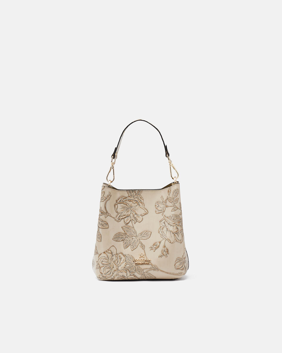 SMALL BUCKET BAG Taupe  - Bucket Bags - Women's Bags - Bags - Cuoieria Fiorentina