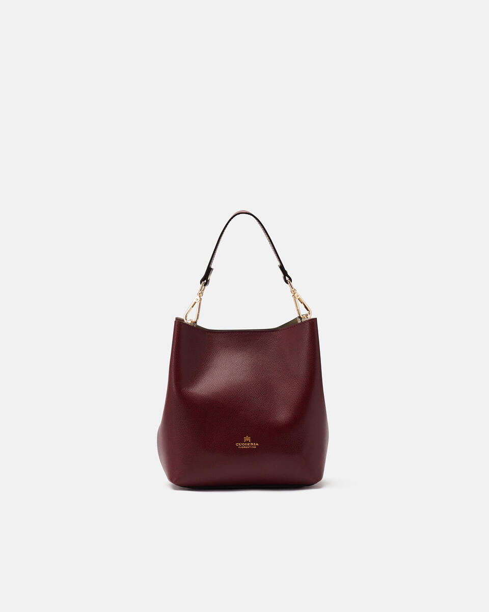 SMALL BUCKET BAG Bordeaux  - Bucket Bags - Women's Bags - Bags - Cuoieria Fiorentina