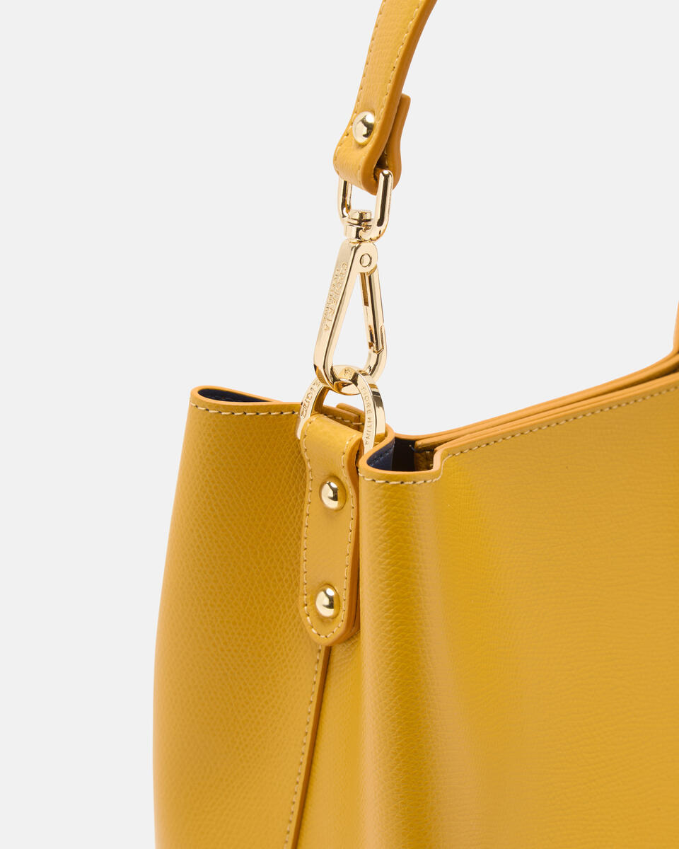 SMALL BUCKET BAG Yellow  - Bucket Bags - Women's Bags - Bags - Cuoieria Fiorentina