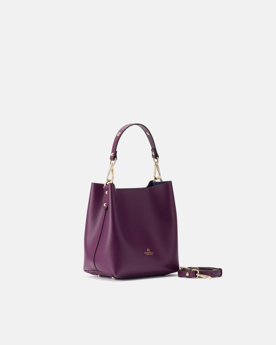 SMALL BUCKET BAG Grape  - Bucket Bags - Women's Bags - Bags - Cuoieria Fiorentina