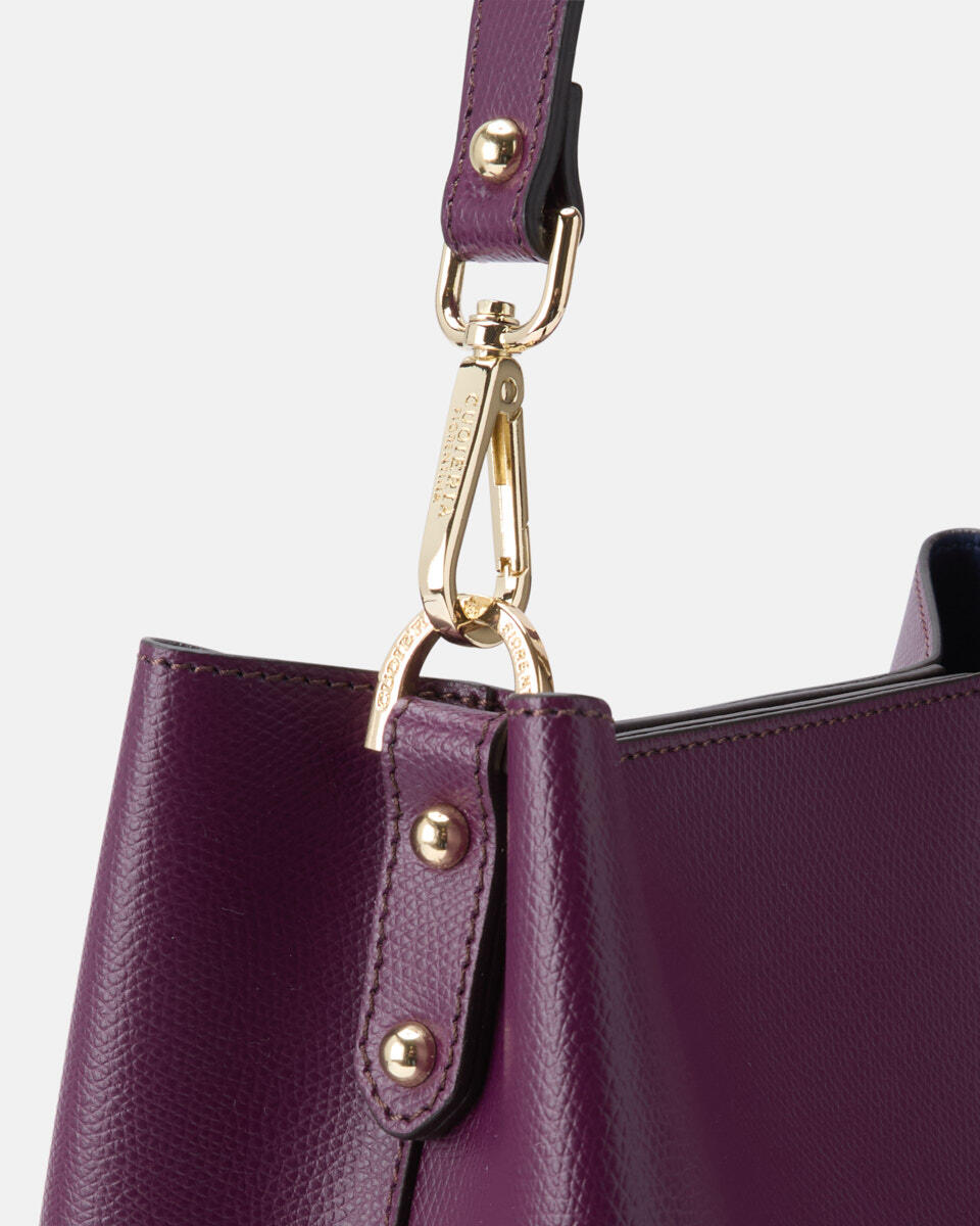 SMALL BUCKET BAG Grape  - Bucket Bags - Women's Bags - Bags - Cuoieria Fiorentina