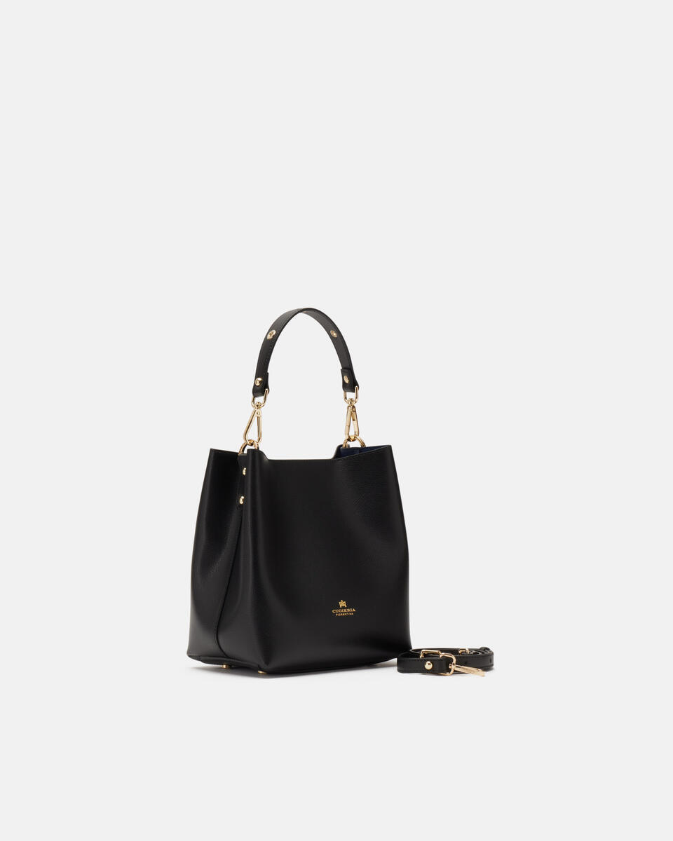 SMALL BUCKET BAG Black  - Bucket Bags - Women's Bags - Bags - Cuoieria Fiorentina