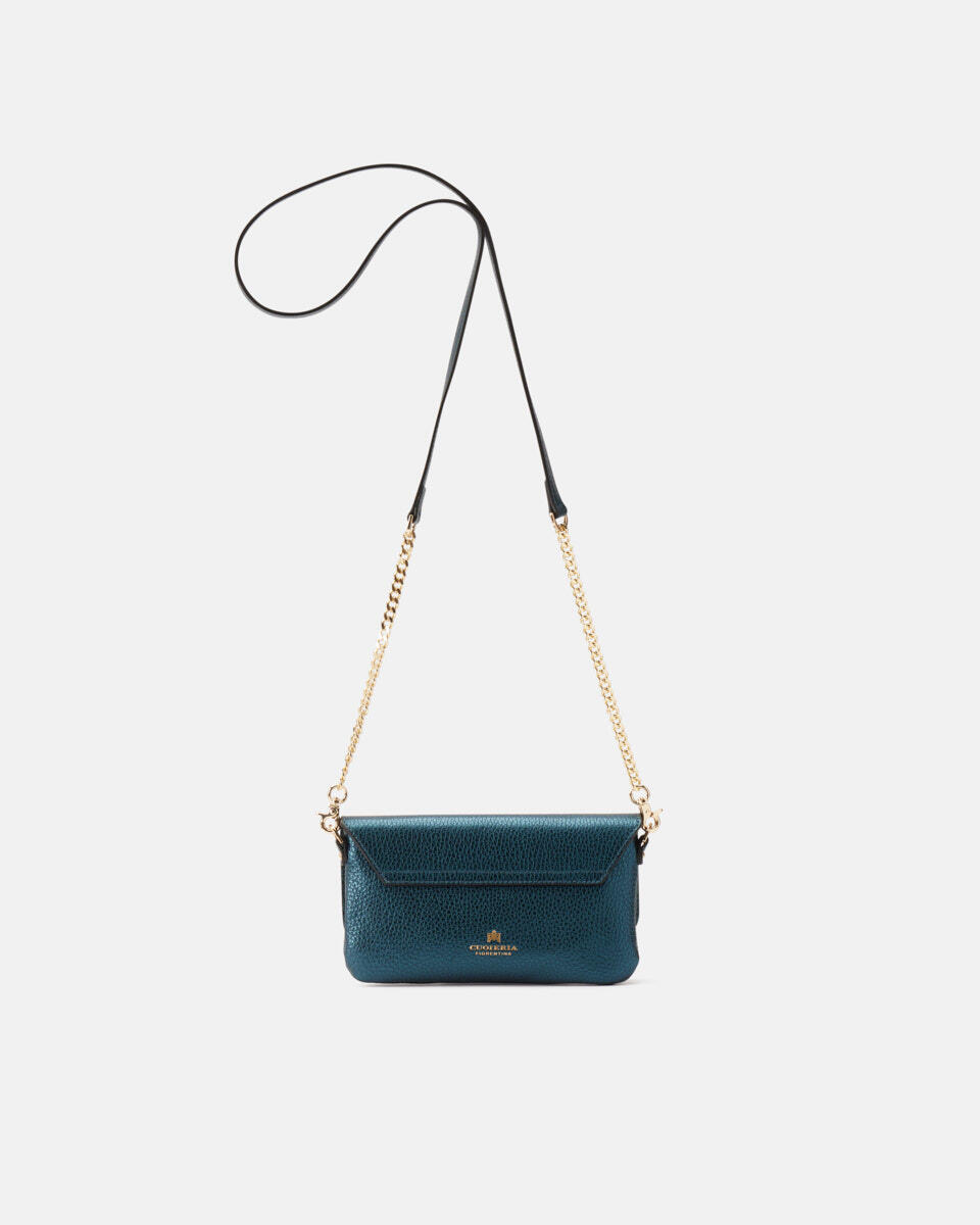 CLUTCH BAG Teal  - Mini Bags - Women's Bags - Bags - Cuoieria Fiorentina