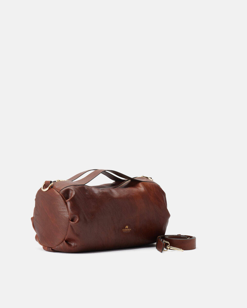 DUFFLE BAG Brown  - Tote Bag - Women's Bags - Bags - Cuoieria Fiorentina