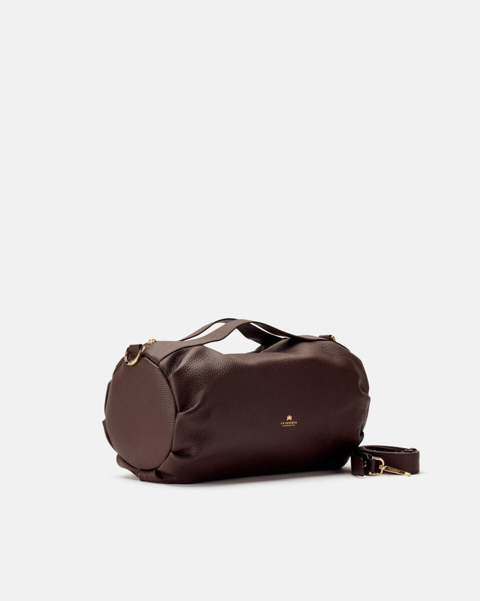 DUFFLE BAG Chocolate  - Tote Bag - Women's Bags - Bags - Cuoieria Fiorentina