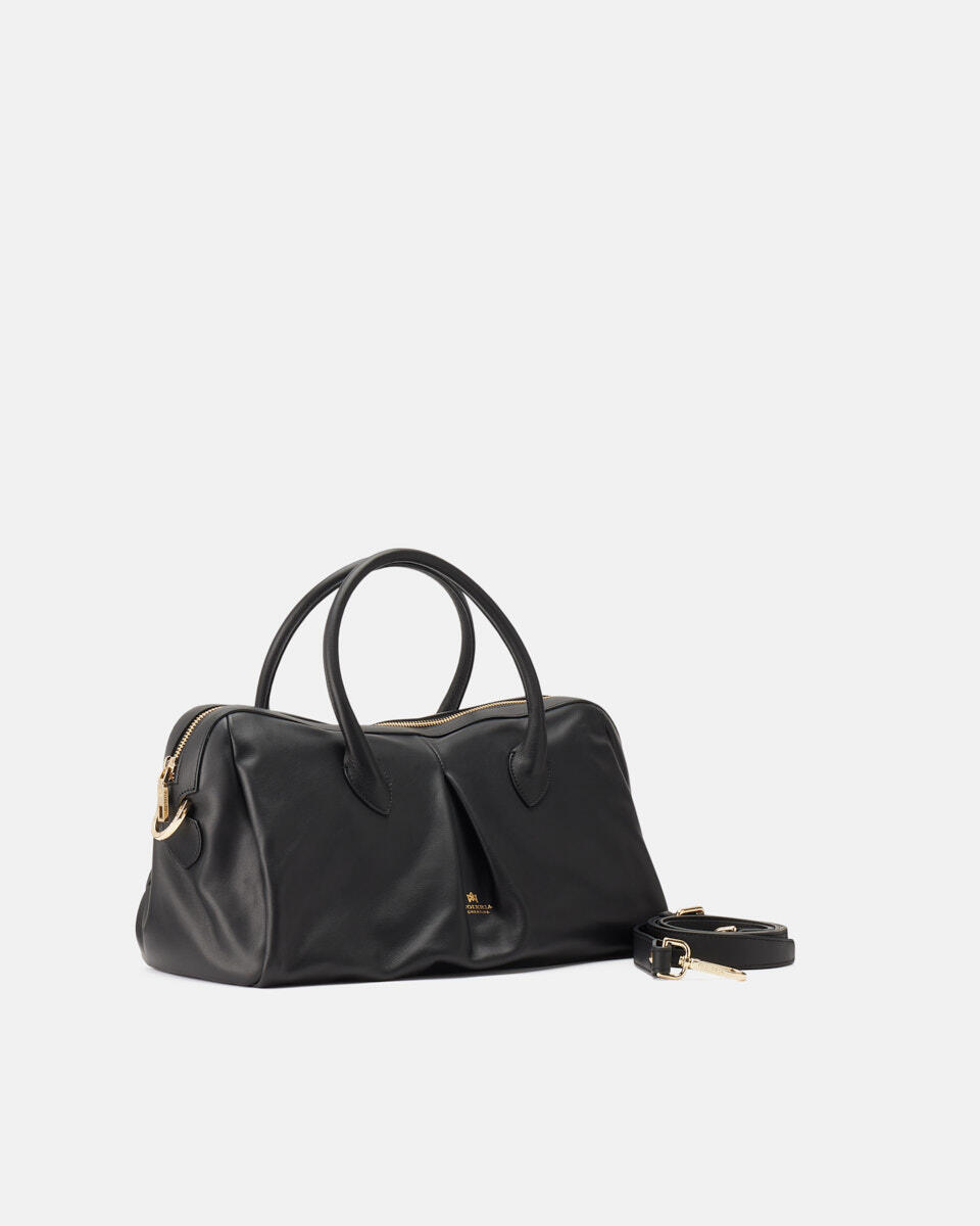 Emma Large Duffle Vitello Nero  - Tote Bag - Borse Donna - Borse - Cuoieria Fiorentina