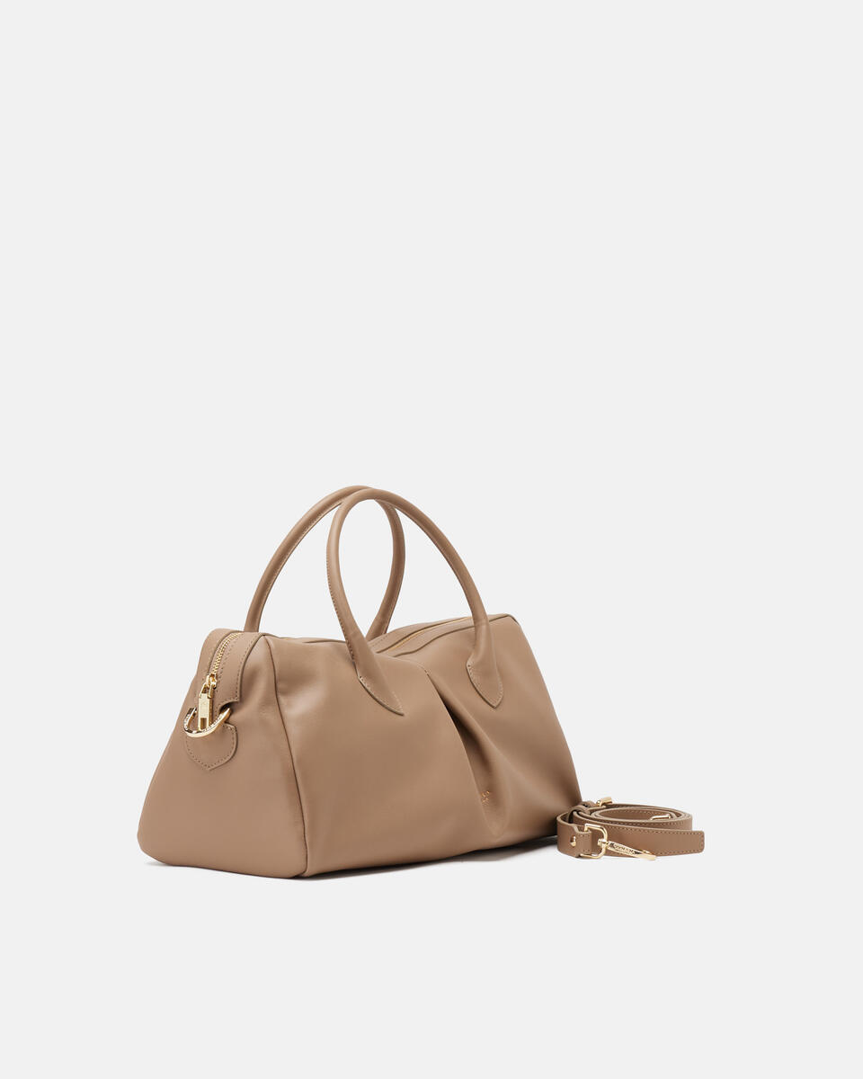 Emma Large Duffle Vitello Taupe  - Tote Bag - Borse Donna - Borse - Cuoieria Fiorentina