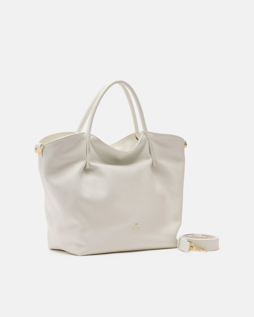 Candy soft large tote Bianco  - Tote Bag - Borse Donna - Borse - Cuoieria Fiorentina