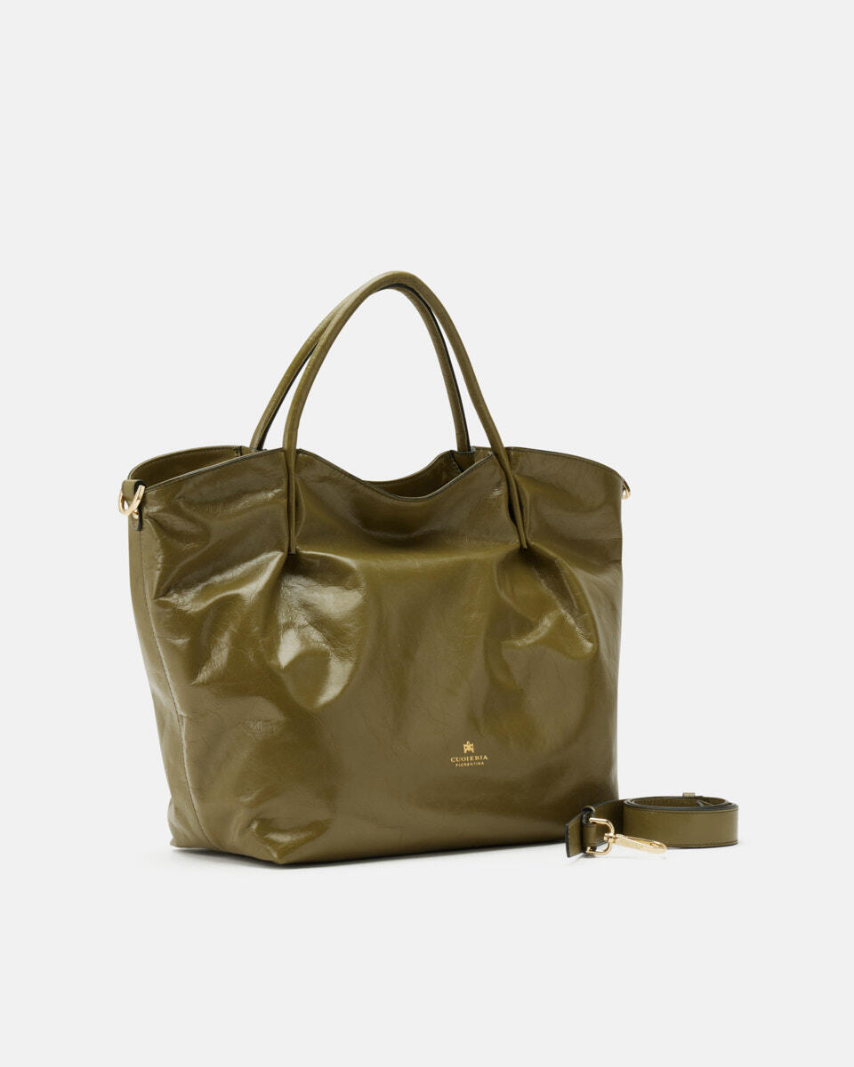 Candy soft large tote Militare  - Tote Bag - Borse Donna - Borse - Cuoieria Fiorentina