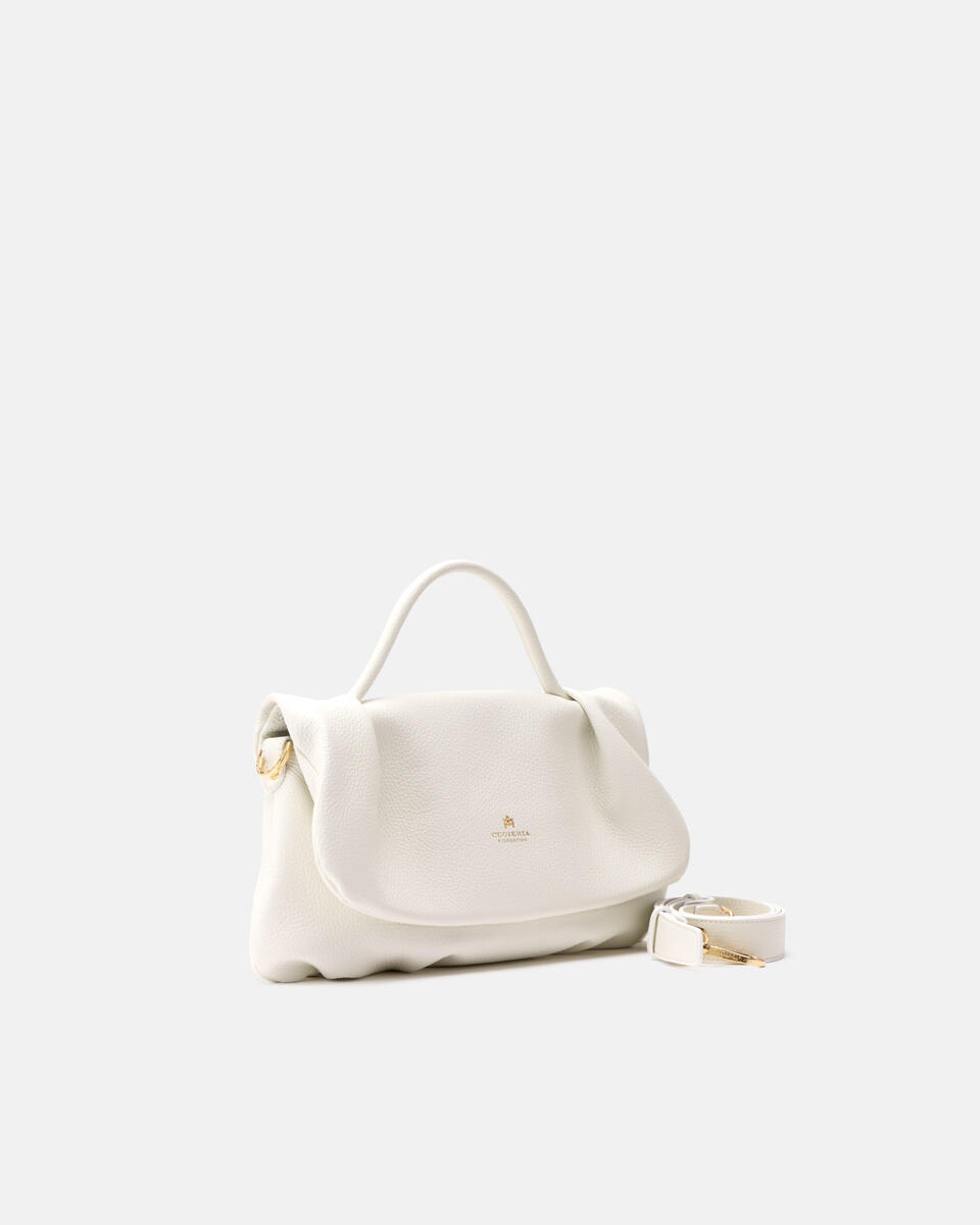 MESSENGER White  - Messenger Bags - Women's Bags - Bags - Cuoieria Fiorentina