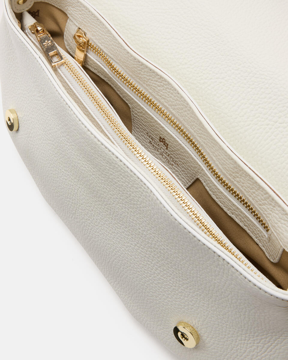 MESSENGER White  - Messenger Bags - Women's Bags - Bags - Cuoieria Fiorentina