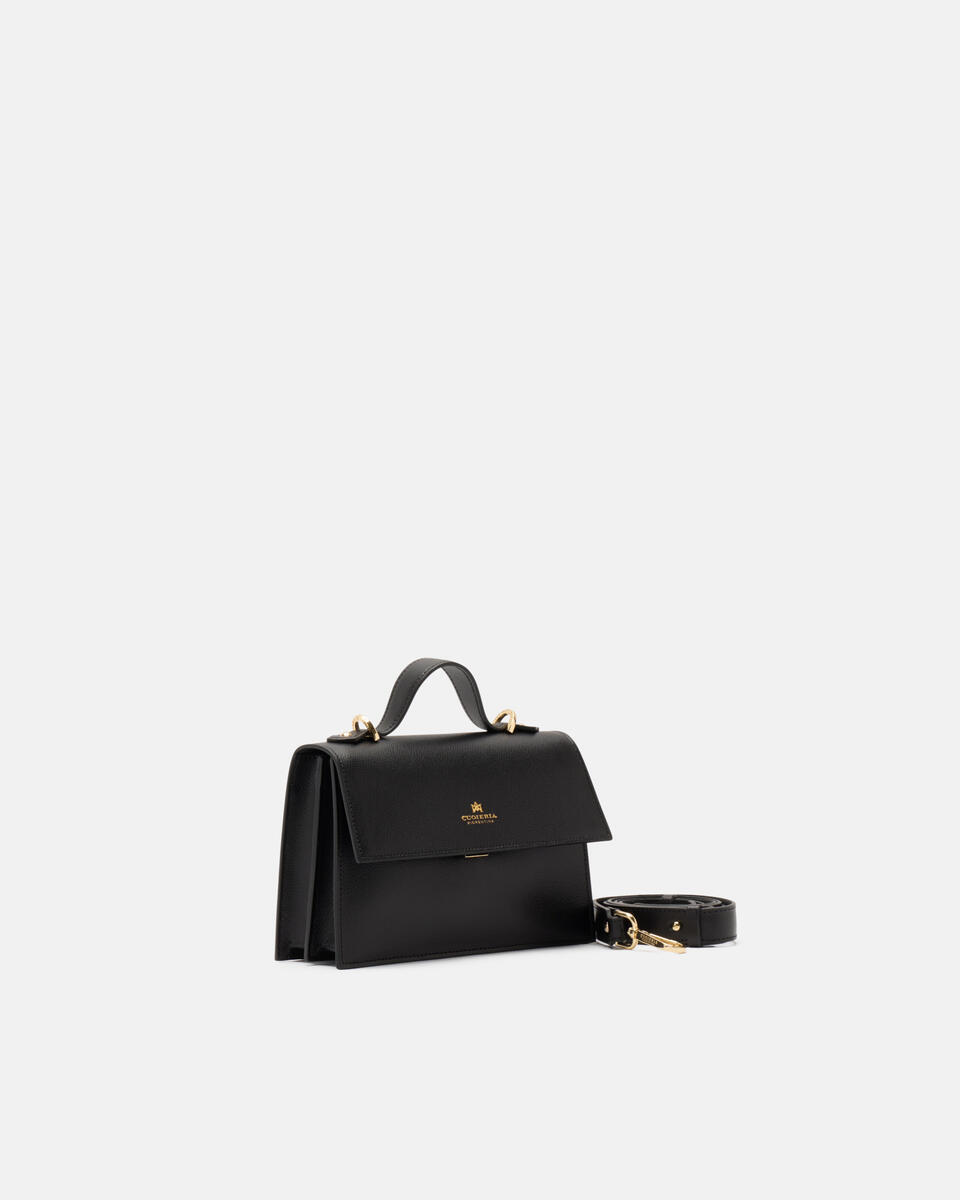 SMALL FLAP BAG Black  - Mini Bags - Women's Bags - Bags - Cuoieria Fiorentina