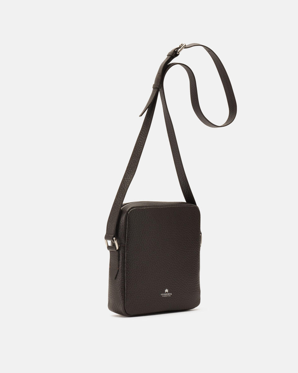 CROSSBODY Dark brown  - Crossbody Bags - Men's Bags - Bags - Cuoieria Fiorentina