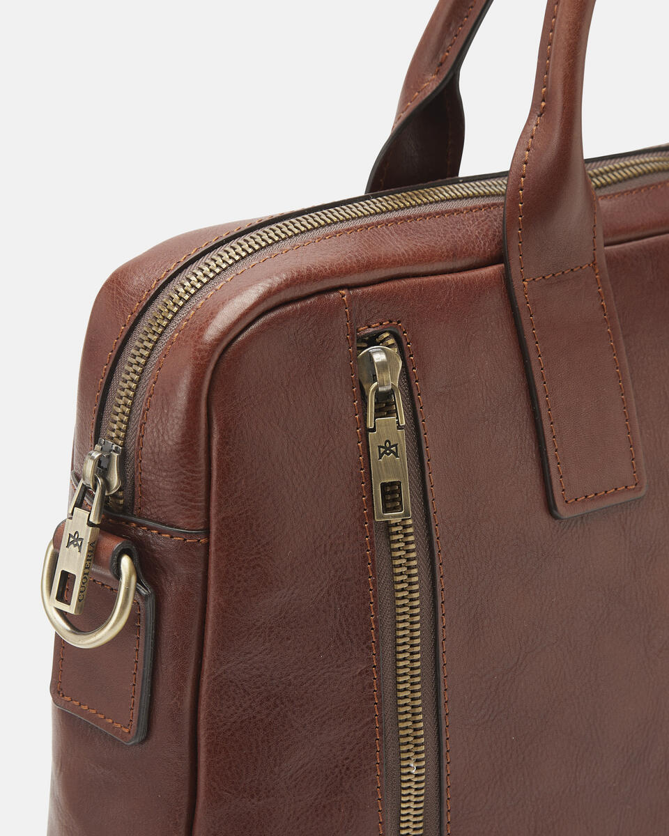 Briefcase Brown  - Business Bags - Briefcases - Cuoieria Fiorentina